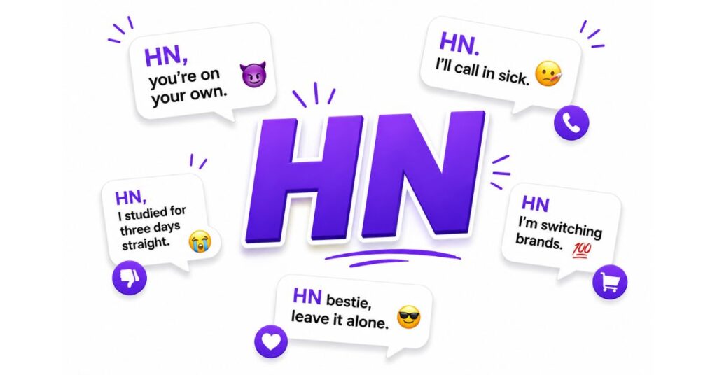 Examples of HN in Sentences