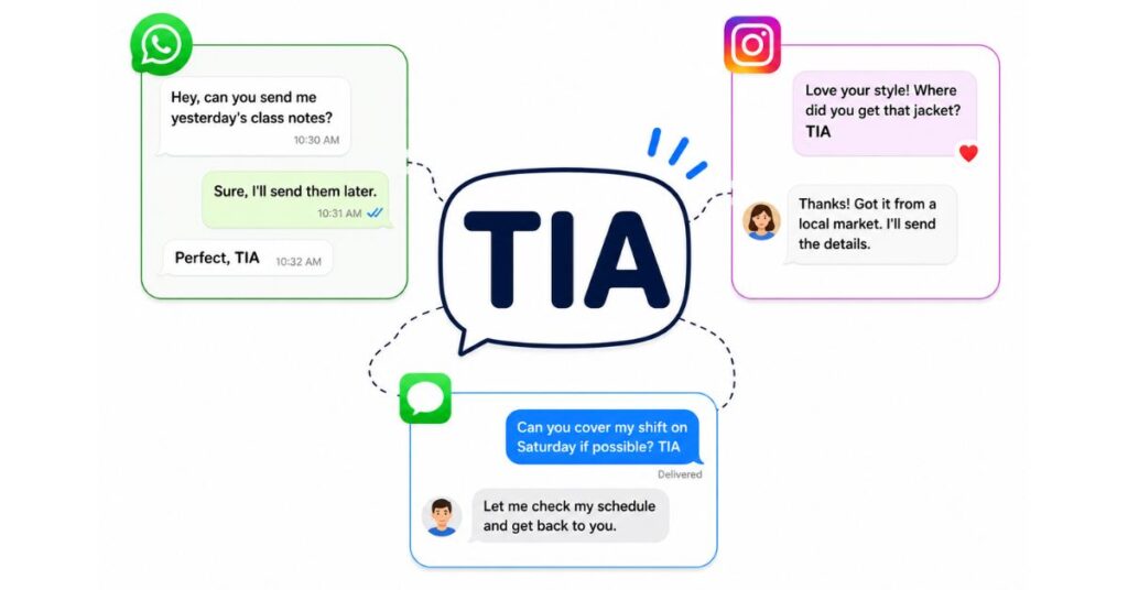 Real-Life Conversations Using TIA