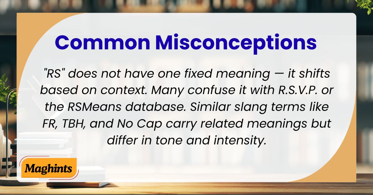 RS Common Misconceptions