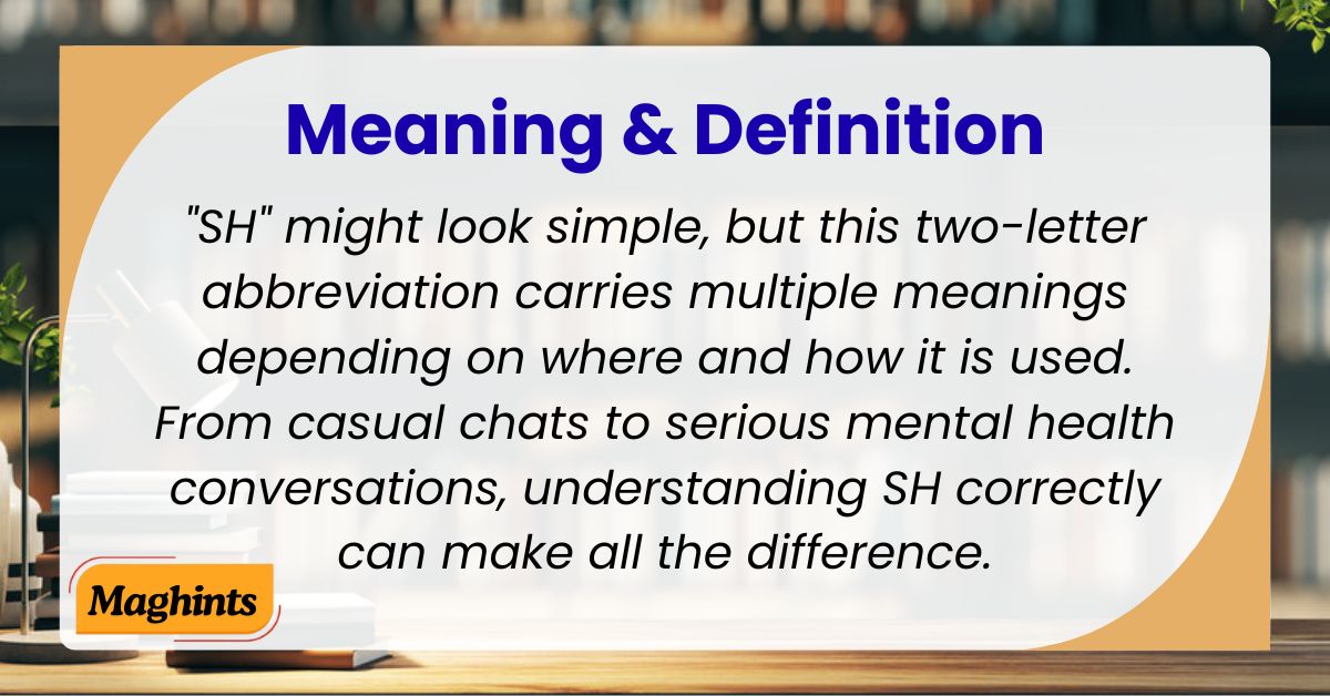 SH Meaning & Definition